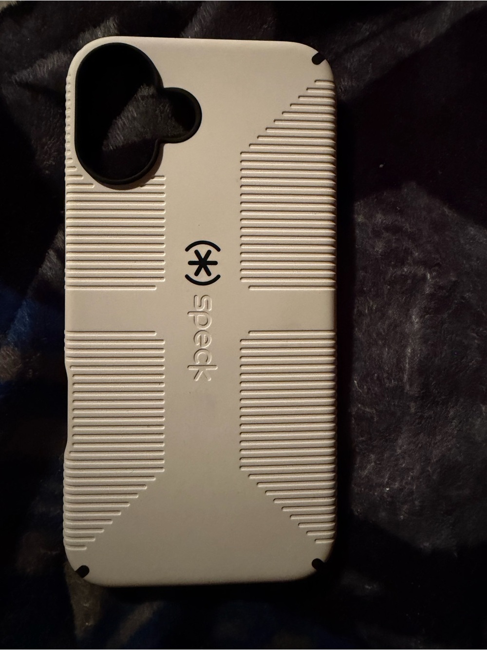 speck White Rugged Grip Protective Phone Case
